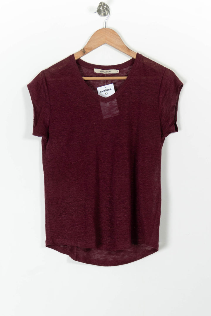 Tee-shirt Bordeaux - Taille S/36 de la marque La Fée Maraboutée | PARAD98120 - Vendu par Paradigme - Image 2