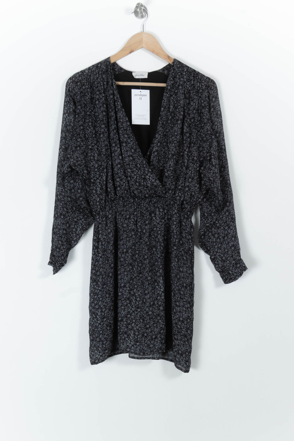 Robe Portefeuille Noire - Taille S/36 de la marque American Vintage | PARAD98123 - Vendu par Paradigme - Image 2