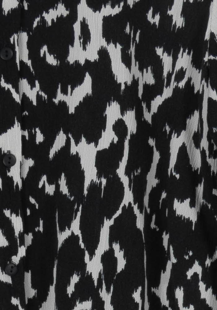 Chemisier Noir et Blanc - Taille S/36 de la marque La Fée Maraboutée | PARAD98125 - Vendu par Paradigme - Image 3