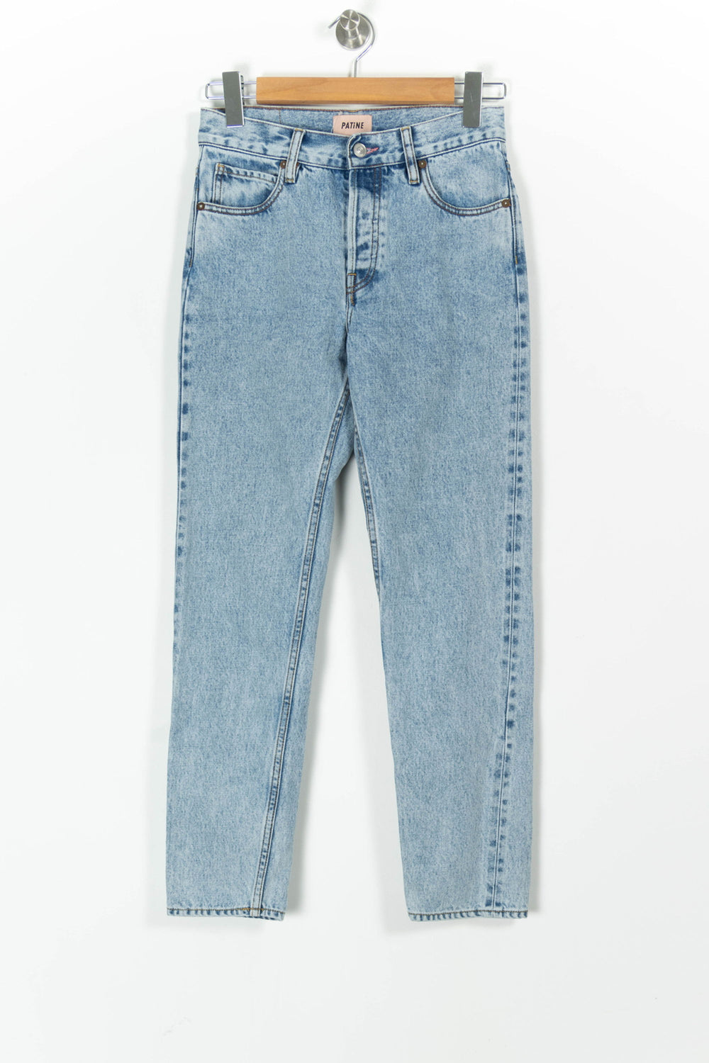 Jean Droit Bleu - Taille S/36 de la marque Patine | PARAD98127 - Vendu par Paradigme - Image 2