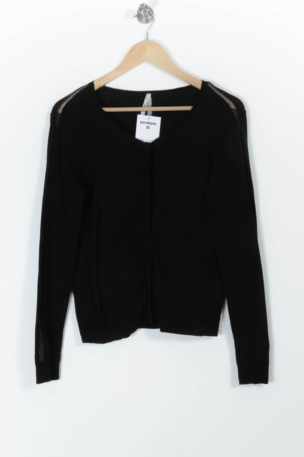 Cardigan Noir - Taille L/40 de la marque I.Code | PARAD98129 - Vendu par Paradigme - Image 2