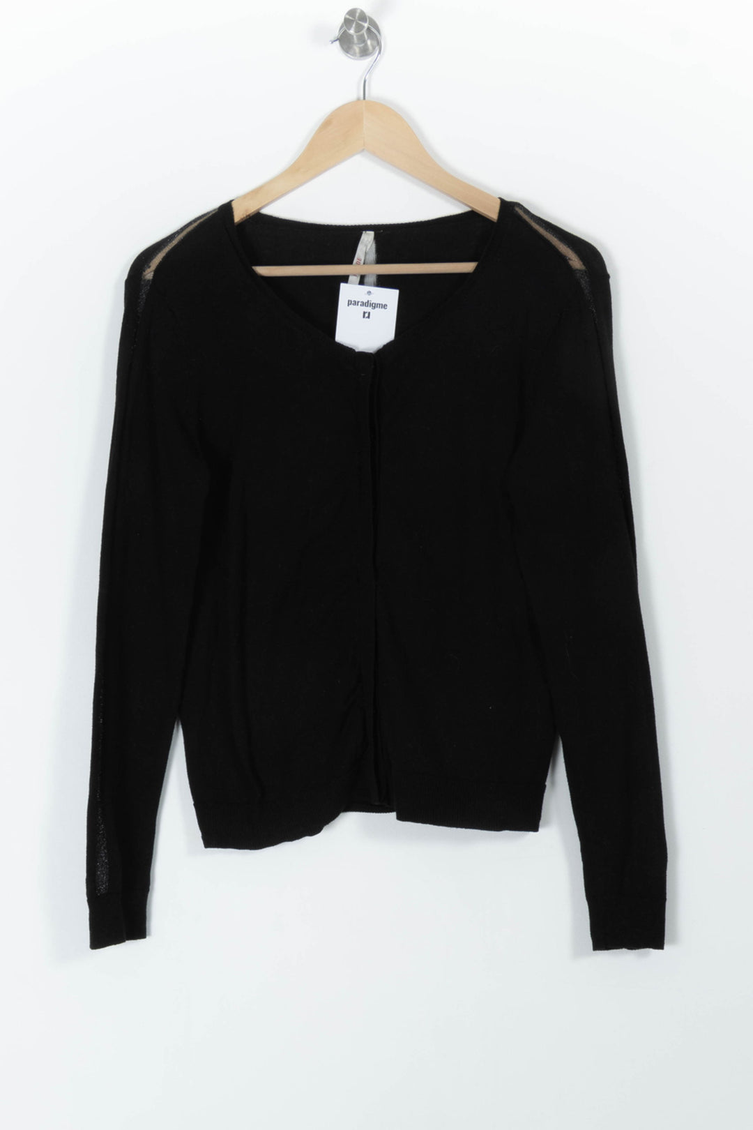 Cardigan Noir - Taille L/40 de la marque I.Code | PARAD98129 - Vendu par Paradigme - Image 2