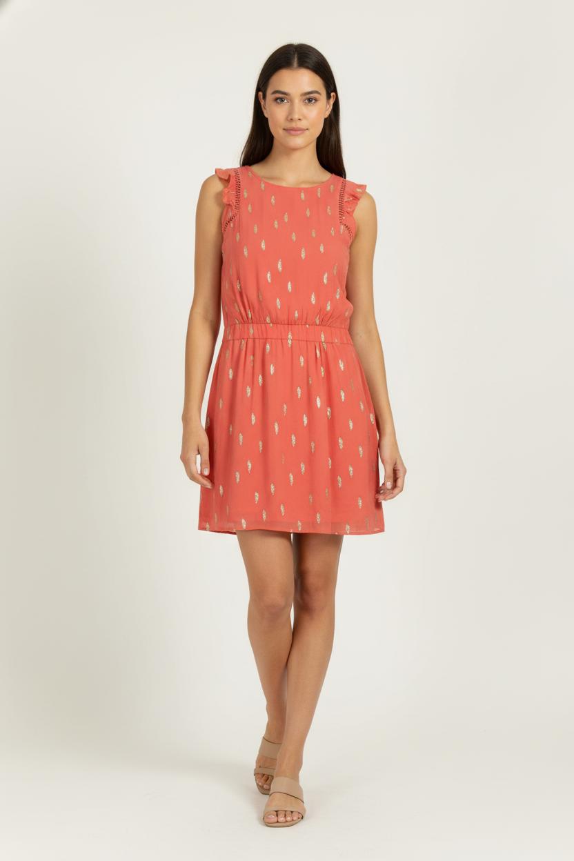 Robe Sans Manches Rouge - Taille M/38 de la marque One Step | PARAD98134 - Vendu par Paradigme - Image 1