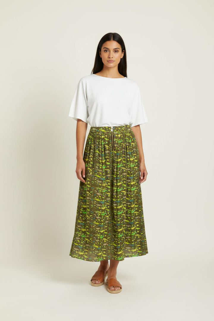 Jupe Longue Verte et Jaune - Taille XS/34 de la marque Heimstone | PARAD98138 - Vendu par Paradigme - Image 1