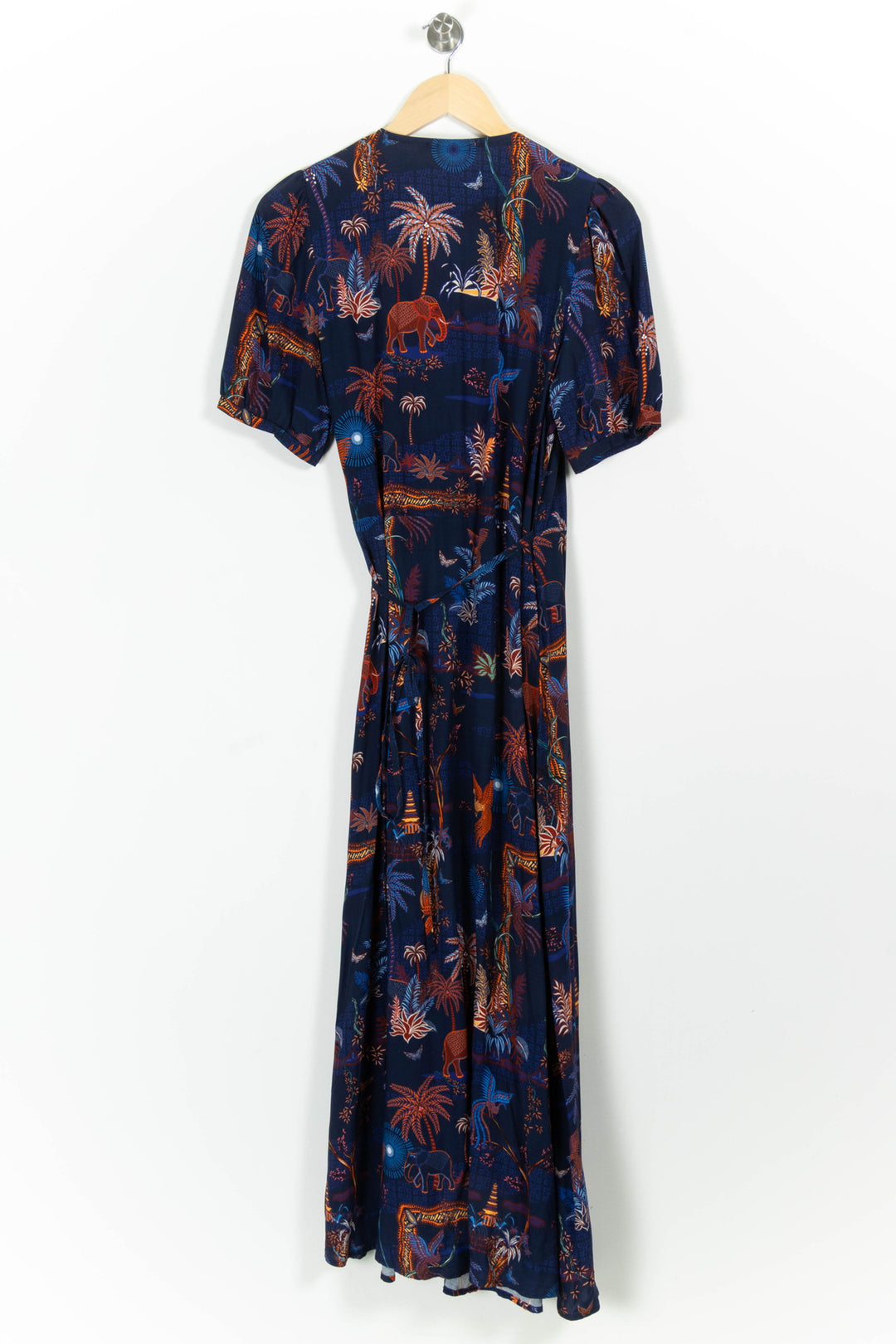 Robe Longue Bleu et Orange - Taille M/38 de la marque La Fée Maraboutée | PARAD98140 - Vendu par Paradigme - Image 4