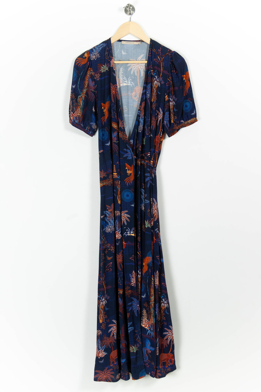Robe Longue Bleu et Orange - Taille M/38 de la marque La Fée Maraboutée | PARAD98140 - Vendu par Paradigme - Image 2