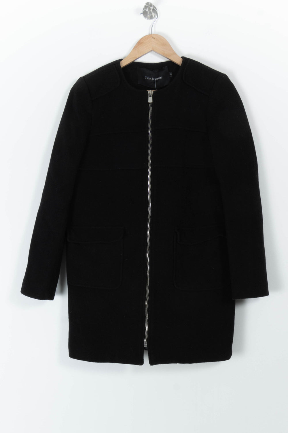 Manteau Noir - Taille M/38 de la marque Tara Jarmon | PARAD98149 - Vendu par Paradigme - Image 2