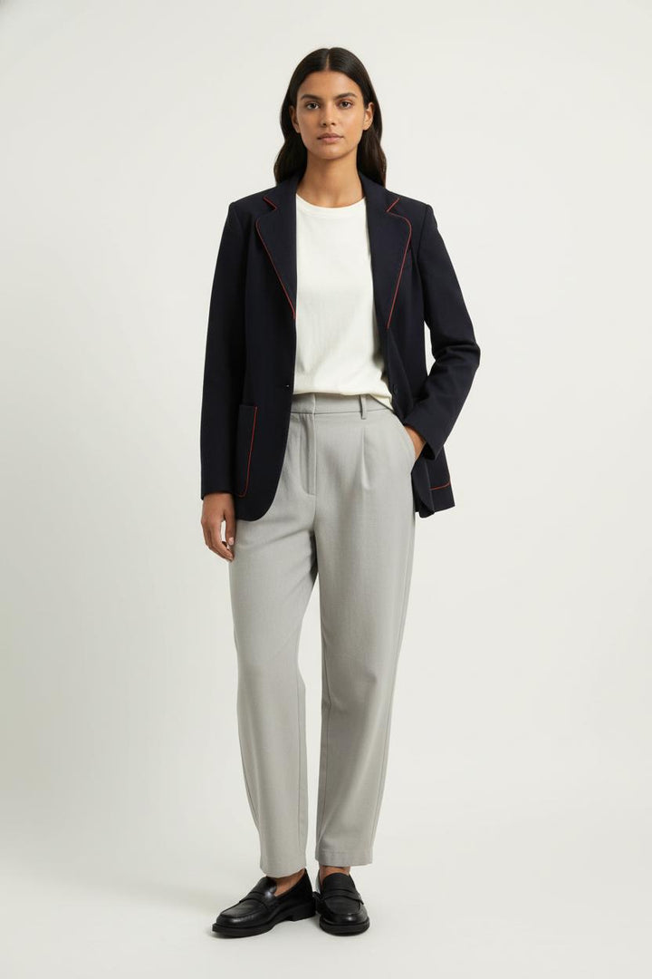 Blazer Bleu et Rouge - Taille M/38 de la marque Tara Jarmon | PARAD98152 - Vendu par Paradigme - Image 1