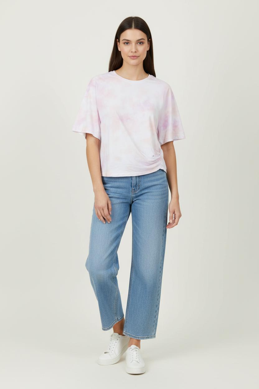 Tee-shirt Blanc et Rose - Taille M/38 de la marque Bimba y Lola | PARAD98153 - Vendu par Paradigme - Image 1