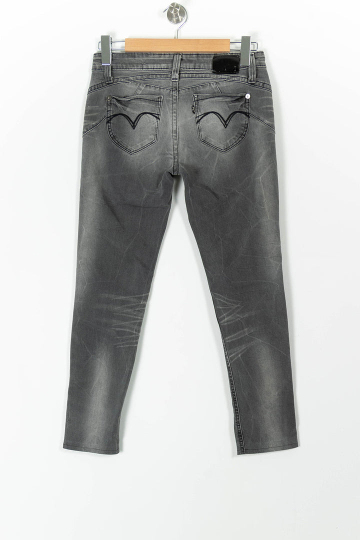 Jean Skinny Gris - Taille M/38 de la marque Levi's | PARAD98157 - Vendu par Paradigme - Image 4