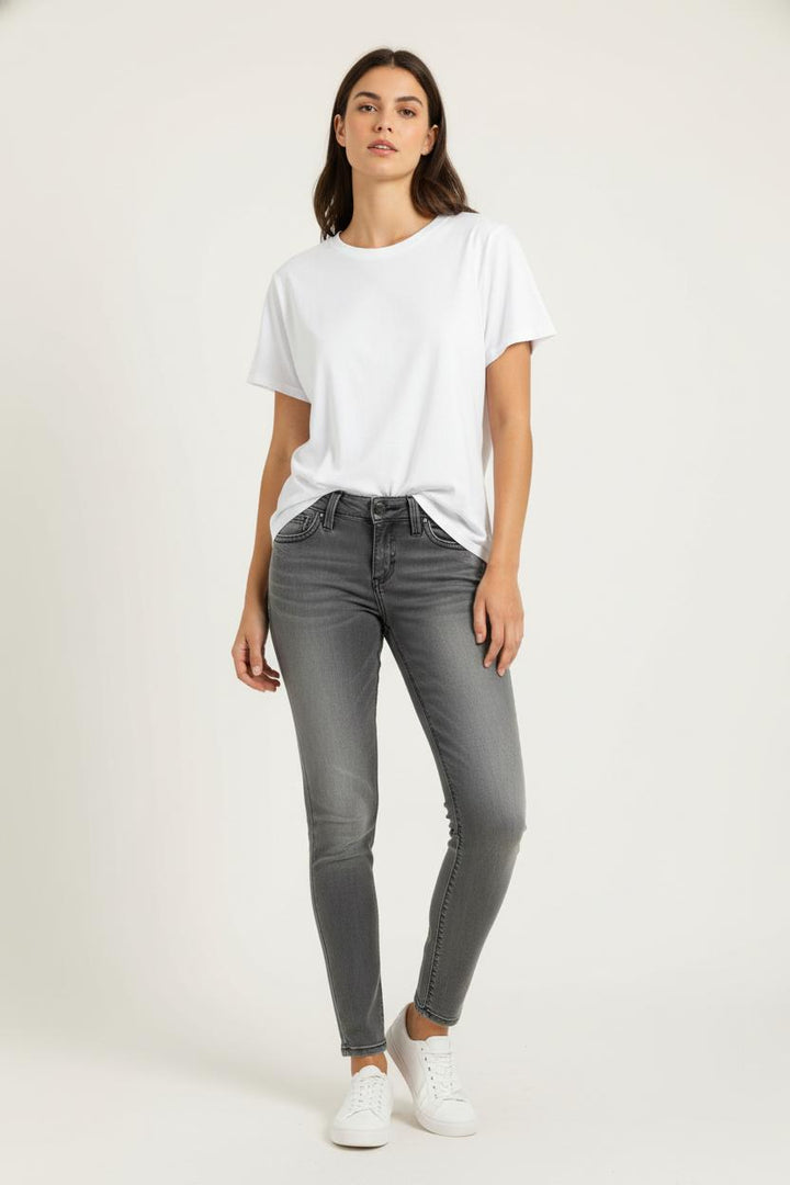 Jean Skinny Gris - Taille M/38 de la marque Levi's | PARAD98157 - Vendu par Paradigme - Image 1