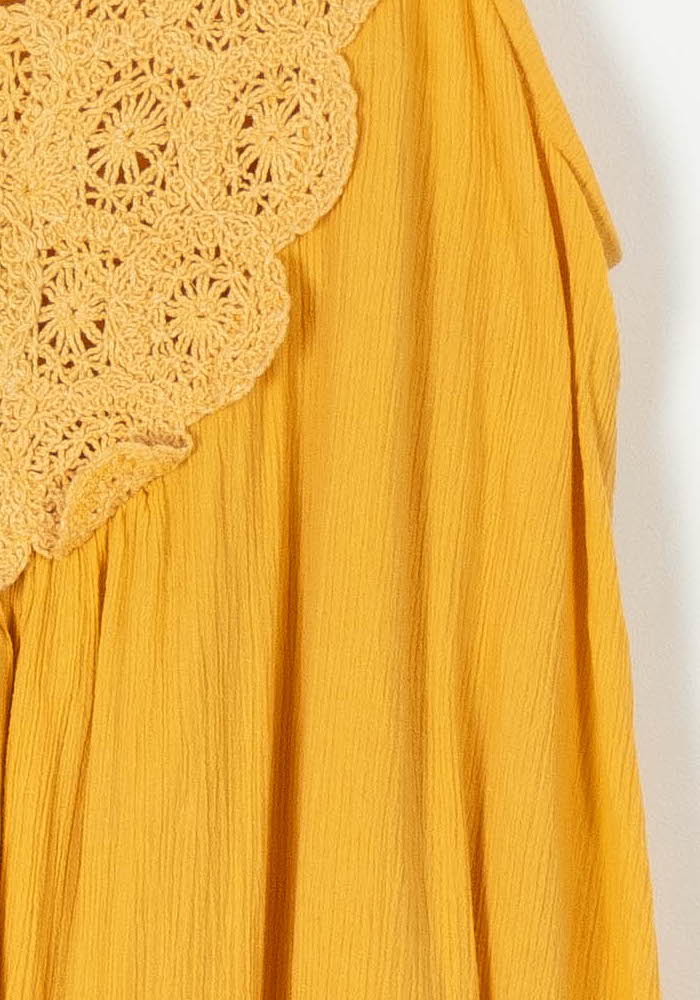 Robe Longue Jaune - Taille M/38 de la marque Des petits hauts | PARAD98159 - Vendu par Paradigme - Image 3