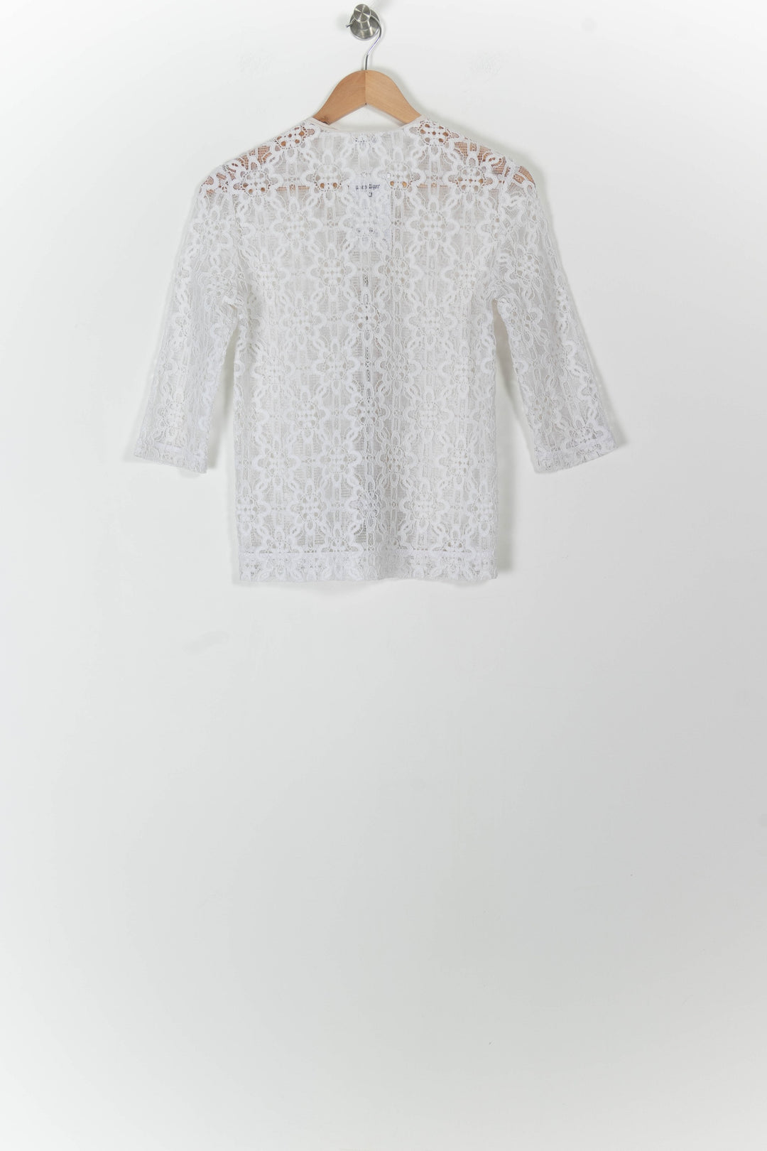 Veste Dentelle Blanche - Taille S/36 de la marque Claudie Pierlot | PARAD98161 - Vendu par Paradigme - Image 4