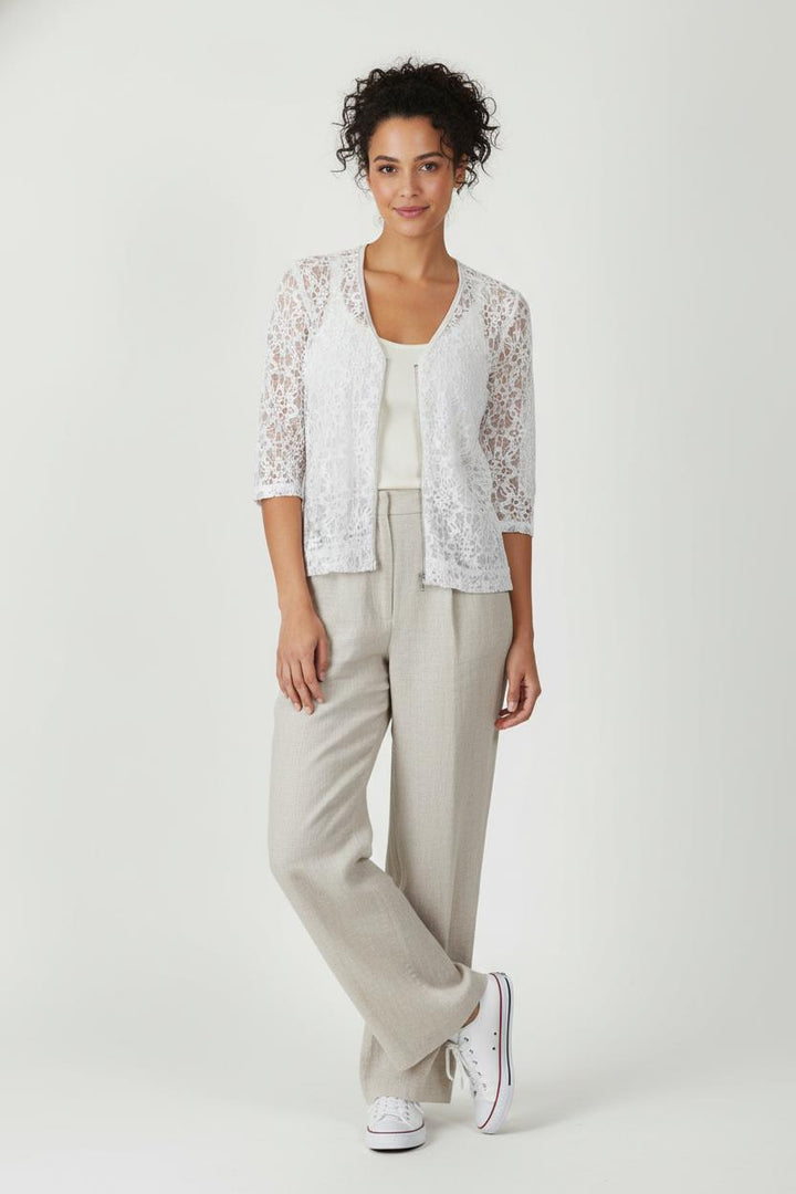 Veste Dentelle Blanche - Taille S/36 de la marque Claudie Pierlot | PARAD98161 - Vendu par Paradigme - Image 1