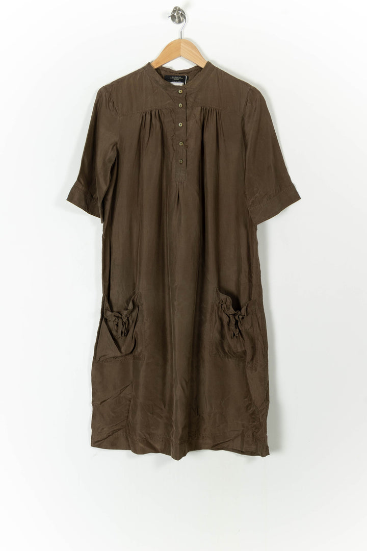 Robe Chemise Marron - Taille XL/42 de la marque Weekend Max Mara | PARAD98162 - Vendu par Paradigme - Image 2