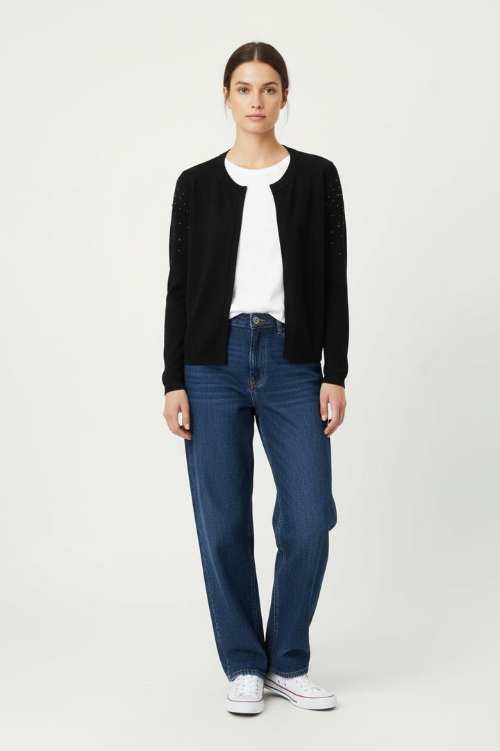 Cardigan Noir - Taille XL/42 de la marque IKKS | PARAD98168 - Vendu par Paradigme - Image 1