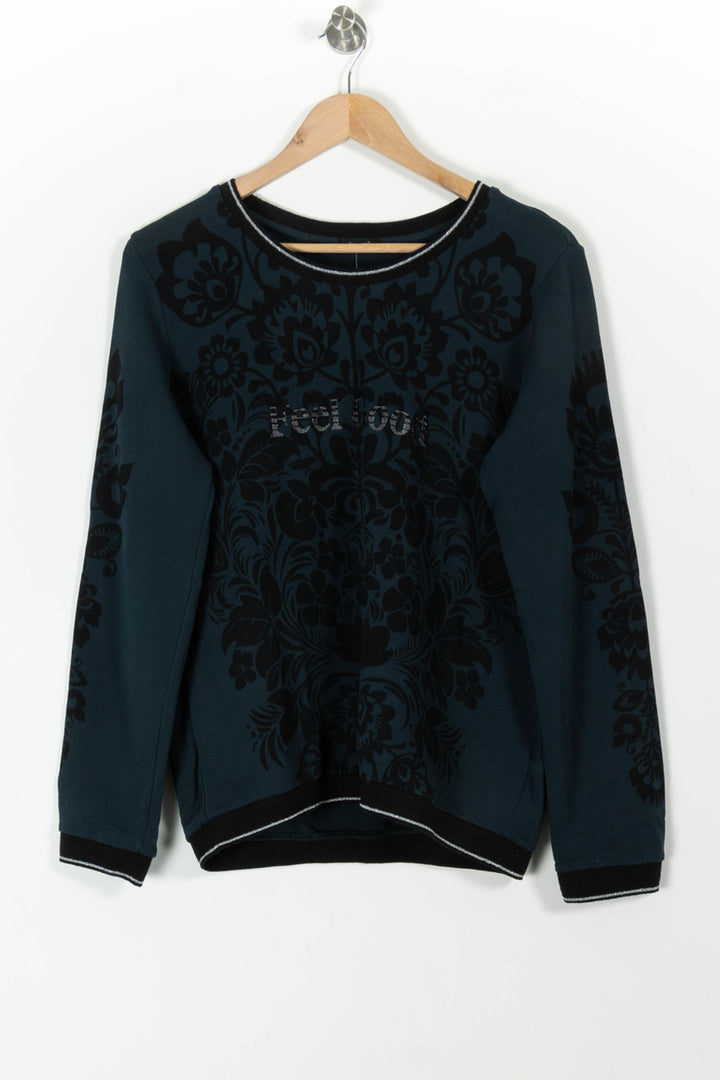 Sweatshirt Bleu Foncé et Noir - Taille L/40 de la marque One Step | PARAD98169 - Vendu par Paradigme - Image 2