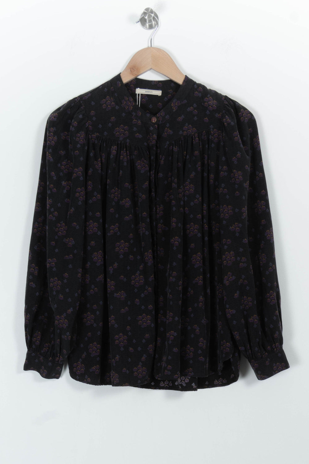Blouse Noire et Violette - Taille M/38 de la marque Sessùn | PARAD98173 - Vendu par Paradigme - Image 2