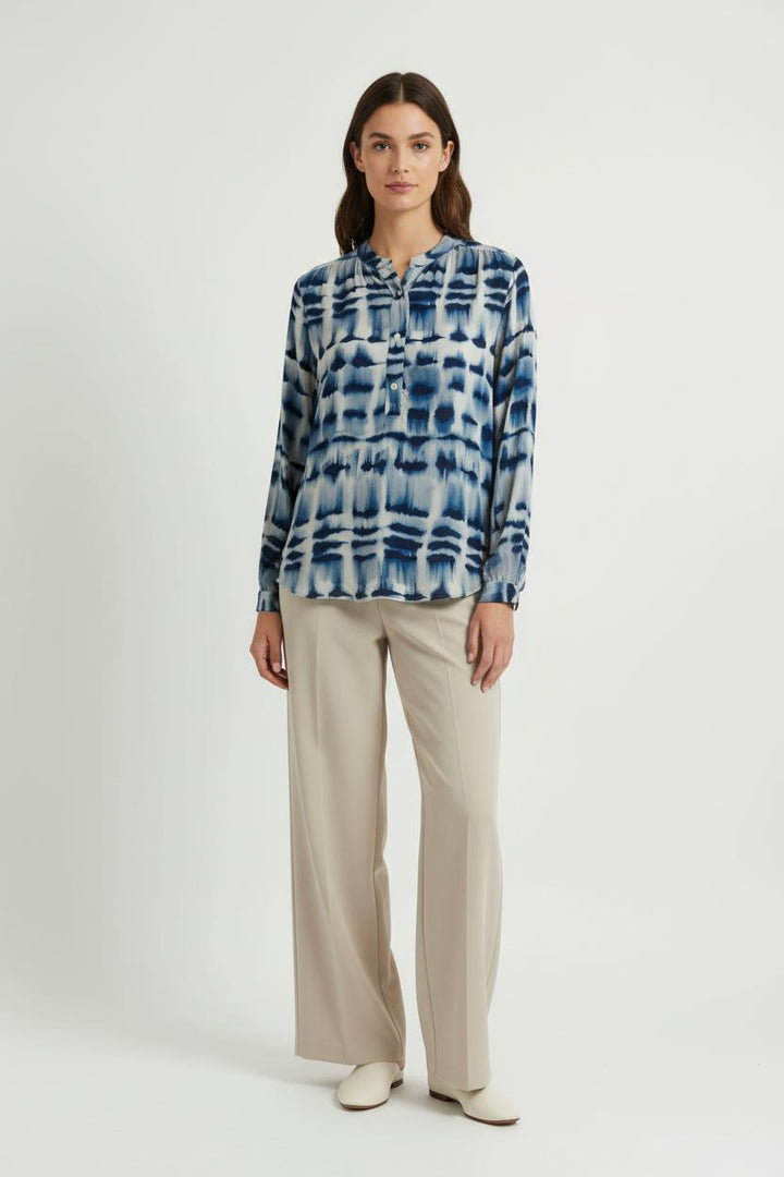 Blouse Bleu et Blanc - Taille M/38 de la marque Gerard Darel | PARAD98176 - Vendu par Paradigme - Image 1