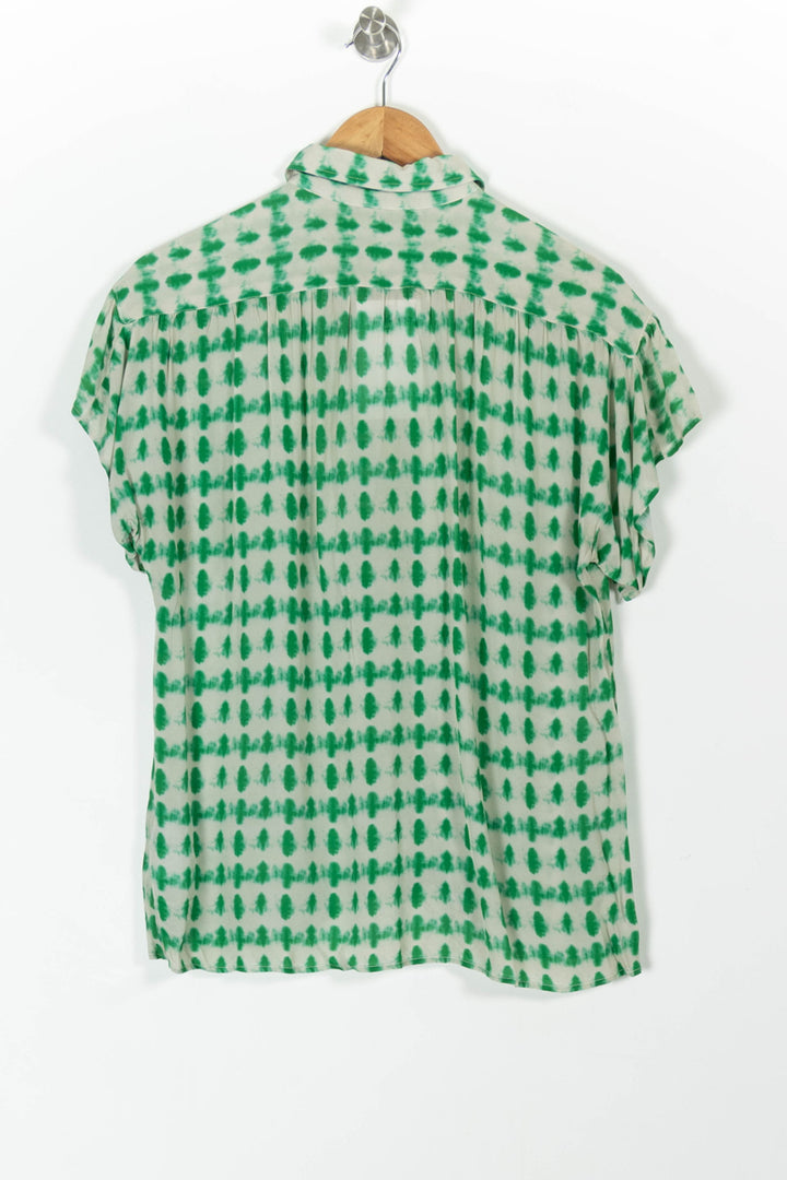Chemise Blanche et Verte - Taille M/38 de la marque Gerard Darel | PARAD98178 - Vendu par Paradigme - Image 4