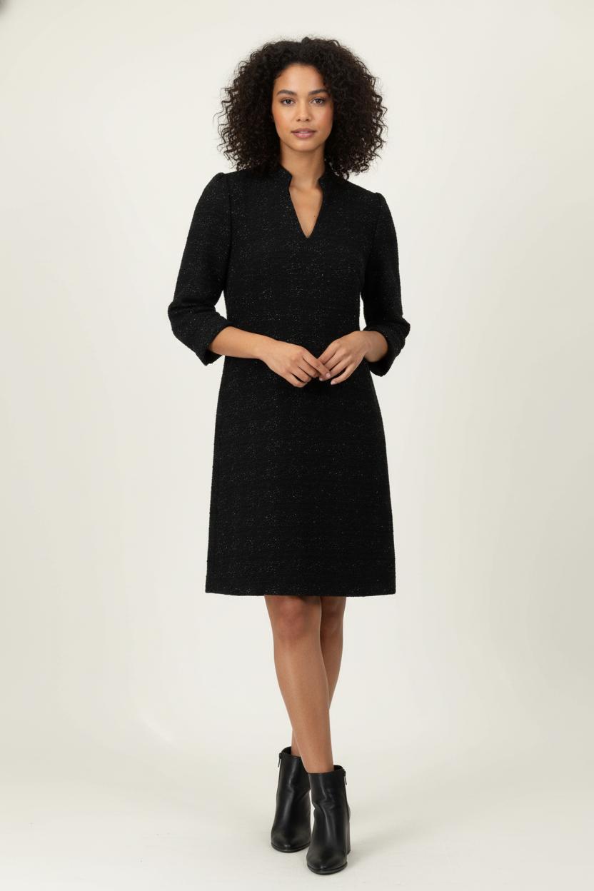 Robe Courte Noire - Taille S/36 de la marque Caroll | PARAD98185 - Vendu par Paradigme - Image 1