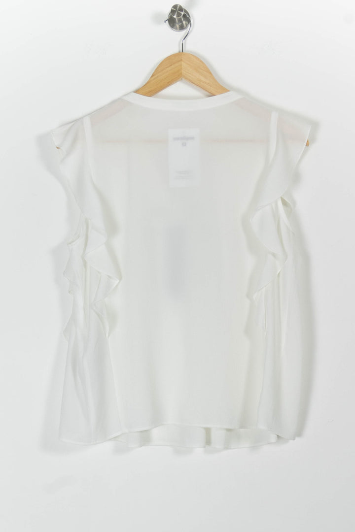 Blouse Blanche et Noire - Taille L/40 de la marque Claudie Pierlot | PARAD98188 - Vendu par Paradigme - Image 4
