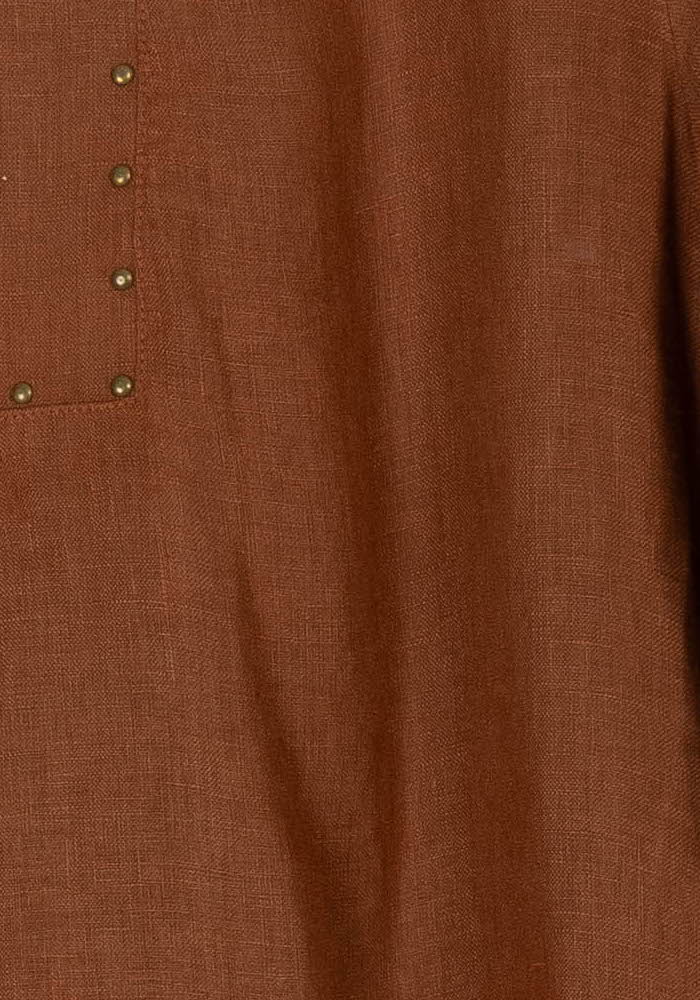 Robe Chemise Marron - Taille XL/42 de la marque La Fée Maraboutée | PARAD98189 - Vendu par Paradigme - Image 3