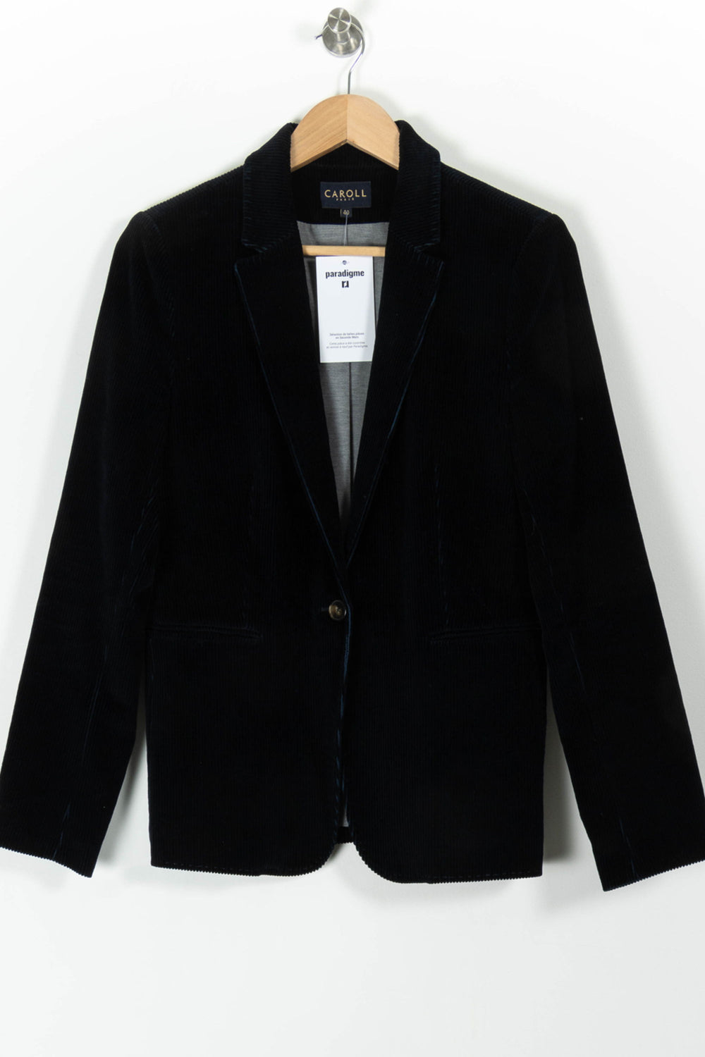 Blazer Bleu - Taille L/40 de la marque Caroll | PARAD98196 - Vendu par Paradigme - Image 2
