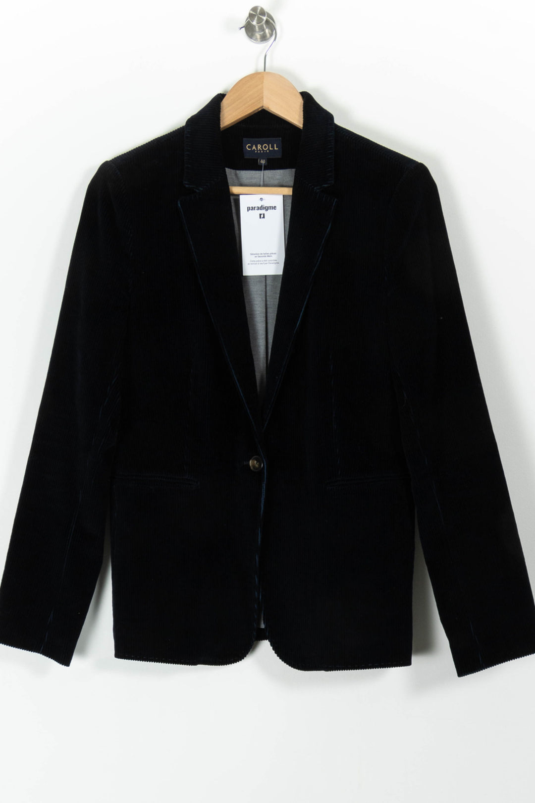 Blazer Bleu - Taille L/40 de la marque Caroll | PARAD98196 - Vendu par Paradigme - Image 2
