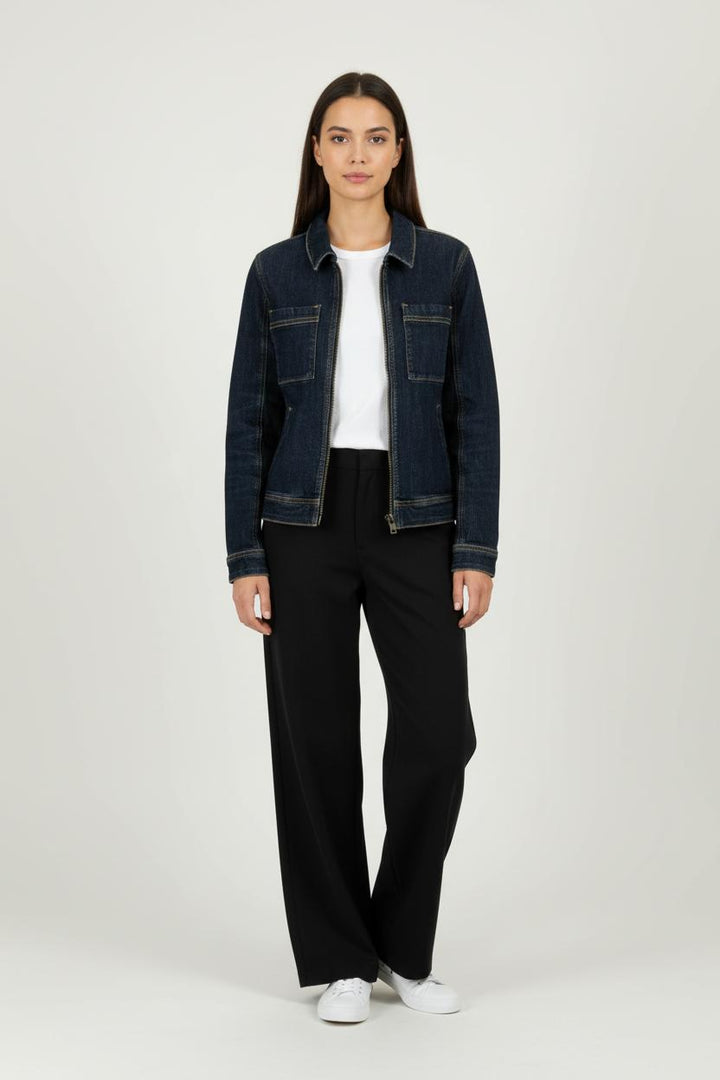 Veste en Jean Bleue - Taille L/40 de la marque Galeries Lafayette | PARAD98203 - Vendu par Paradigme - Image 1