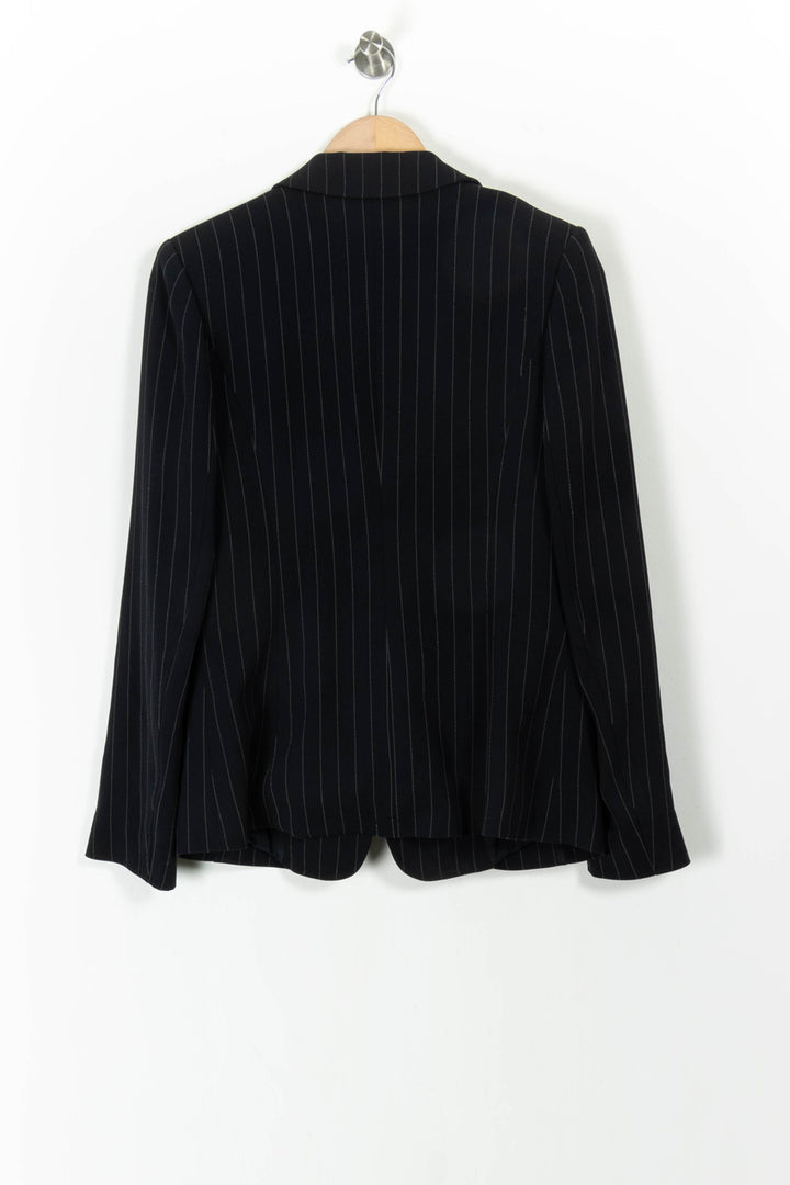 Blazer Bleu à Rayures - Taille L/40 de la marque Marina Rinaldi | PARAD98209 - Vendu par Paradigme - Image 4