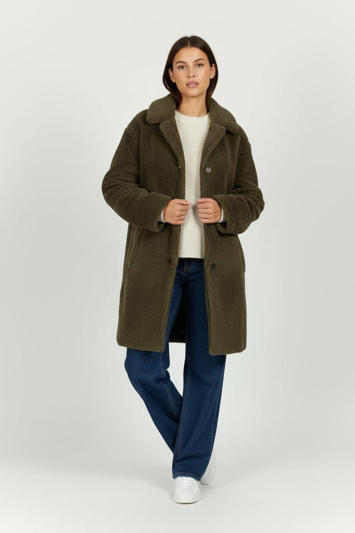 Manteau en Laine Vert - Taille M/38 de la marque La Fée Maraboutée | PARAD98213 - Vendu par Paradigme - Image 1