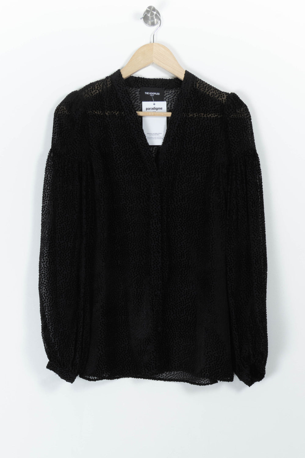 Blouse Noire - Taille XS/34 de la marque The Kooples | PARAD98214 - Vendu par Paradigme - Image 2