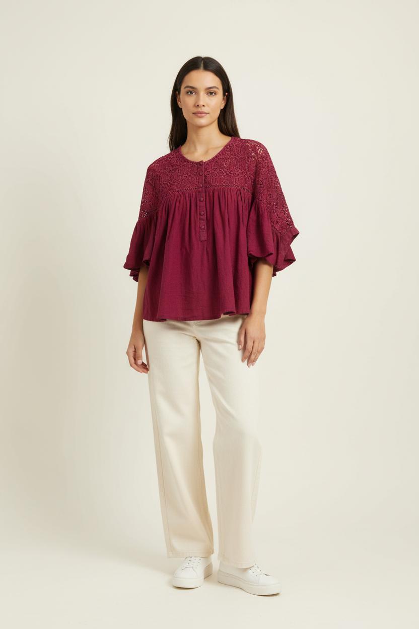 Blouse Rose - Taille M/38 de la marque Sézane | PARAD98221 - Vendu par Paradigme - Image 1