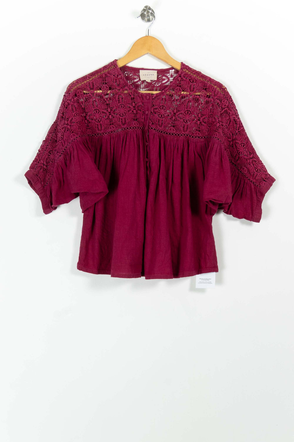 Blouse Rose - Taille M/38 de la marque Sézane | PARAD98221 - Vendu par Paradigme - Image 2