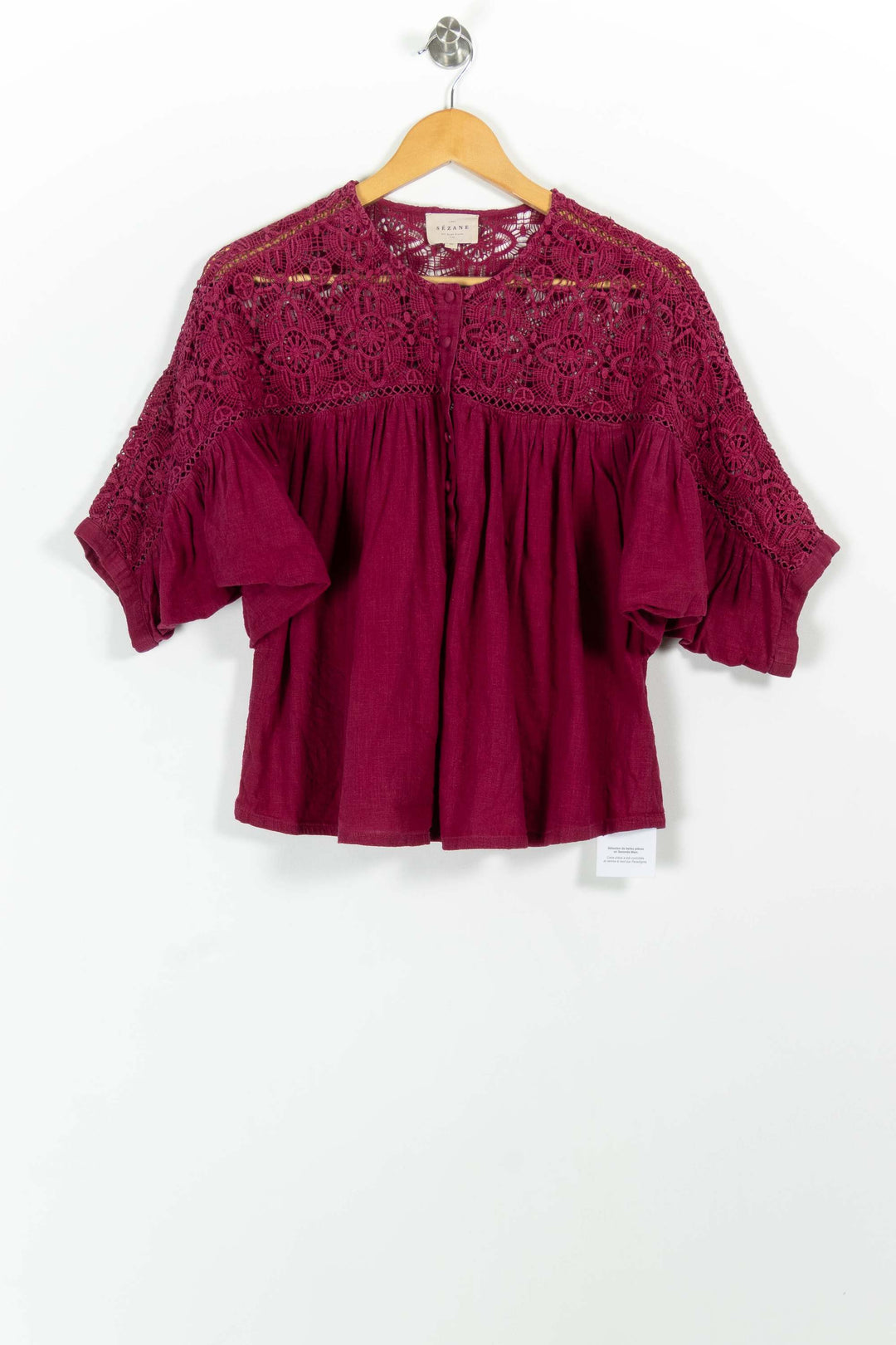 Blouse Rose - Taille M/38 de la marque Sézane | PARAD98221 - Vendu par Paradigme - Image 2