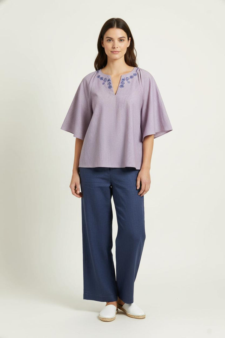 Blouse Rose et Bleu - Taille S/36 de la marque Karl Marc John | PARAD98226 - Vendu par Paradigme - Image 1