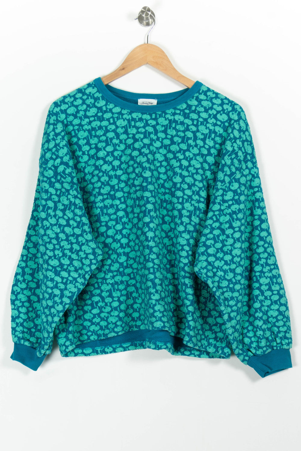Sweat à Motifs Bleu - Taille L/40 de la marque American Vintage | PARAD98232 - Vendu par Paradigme - Image 2