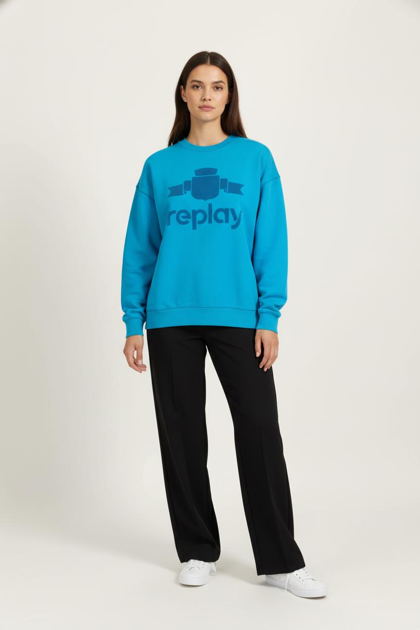 Sweatshirt Bleu - Taille M/38 de la marque Replay | PARAD98234 - Vendu par Paradigme - Image 1