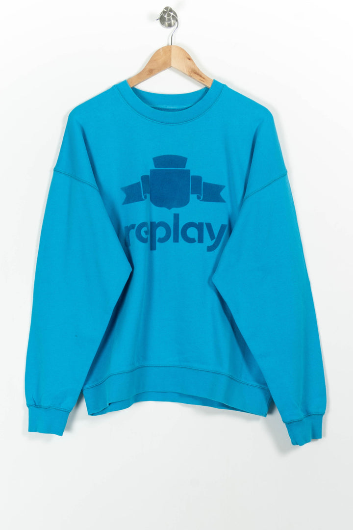 Sweatshirt Bleu - Taille M/38 de la marque Replay | PARAD98234 - Vendu par Paradigme - Image 2