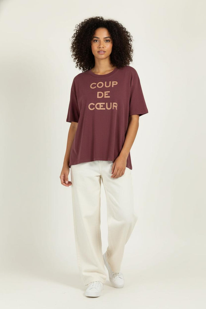 T-shirt Bordeaux - Taille M/38 de la marque Zadig&Voltaire | PARAD98236 - Vendu par Paradigme - Image 1