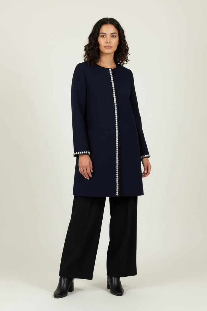 Manteau Bleu - Taille S/36 de la marque Tara Jarmon | PARAD98242 - Vendu par Paradigme - Image 1