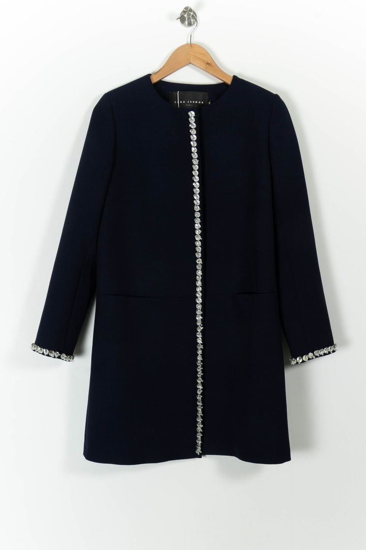 Manteau Bleu - Taille S/36 de la marque Tara Jarmon | PARAD98242 - Vendu par Paradigme - Image 2
