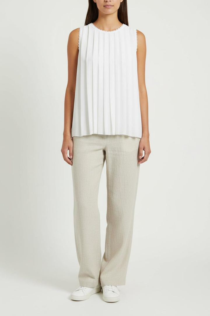 Blouse Plissée Blanche - Taille S/36 de la marque Karl Marc John | PARAD98245 - Vendu par Paradigme - Image 1