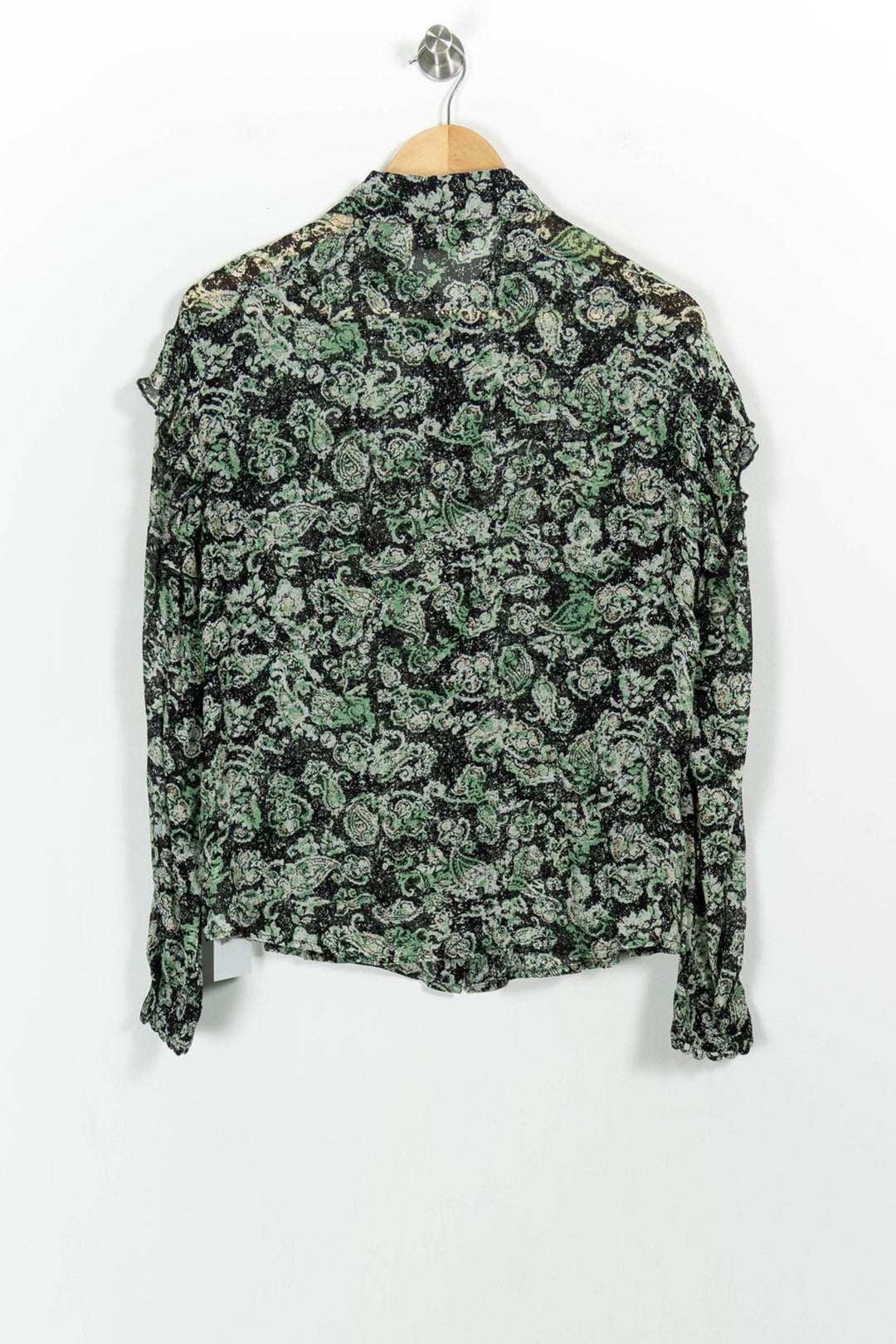 Blouse Verte et Noire - Taille L/40 de la marque Bérénice | PARAD98247 - Vendu par Paradigme - Image 4