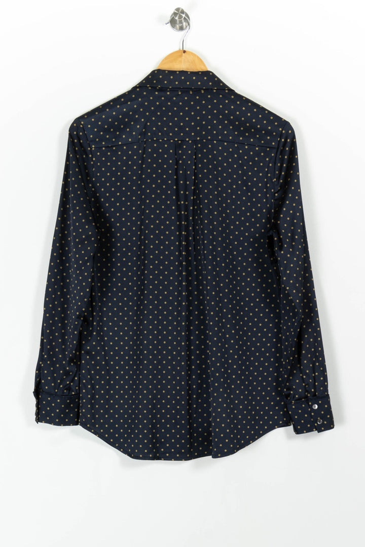 Chemise Bleue à Pois Jaunes - Taille M/38 de la marque Sud express | PARAD98248 - Vendu par Paradigme - Image 4