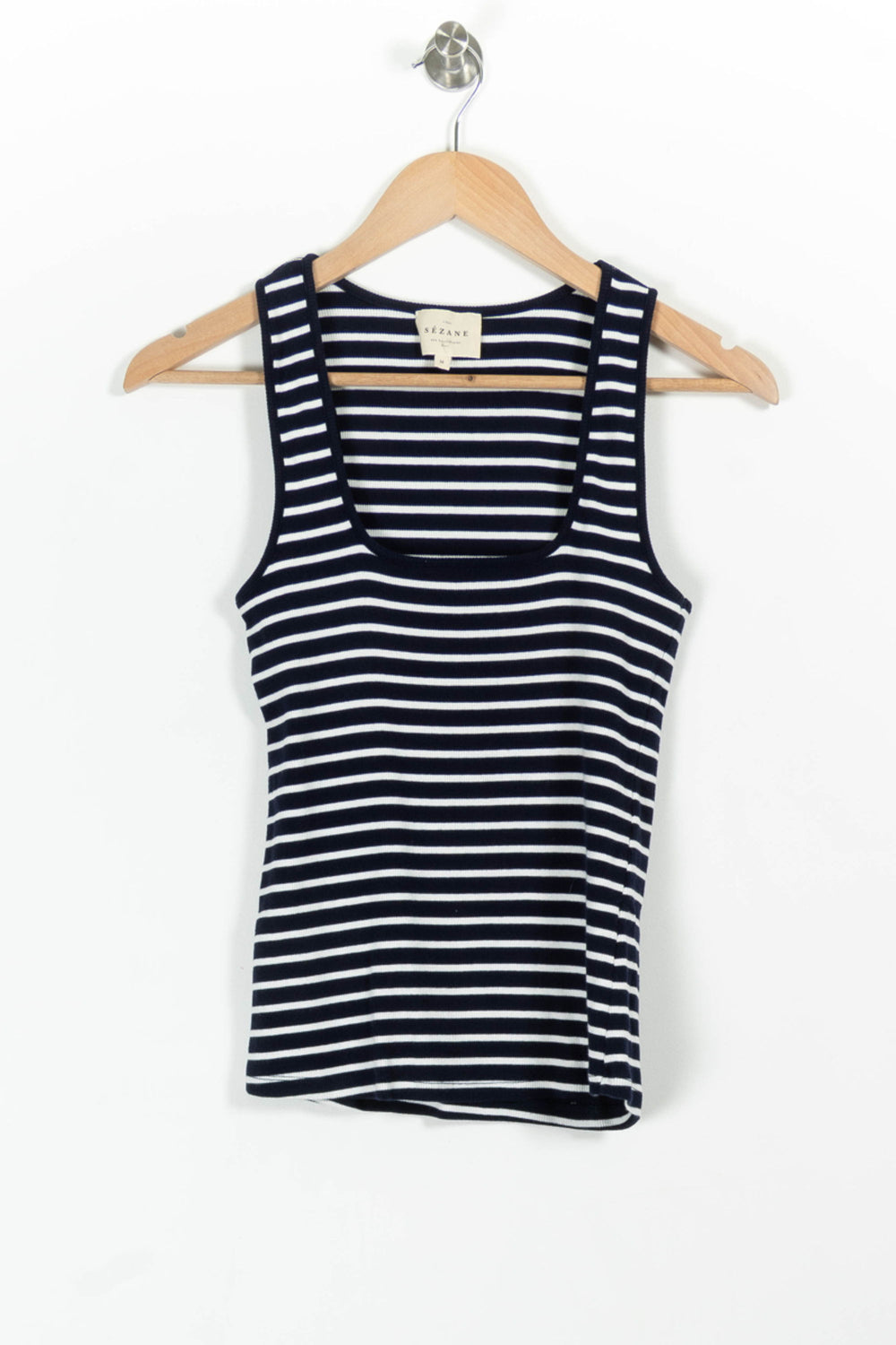 Débardeur Marine et Blanc - Taille M/38 de la marque Sézane | PARAD98249 - Vendu par Paradigme - Image 2