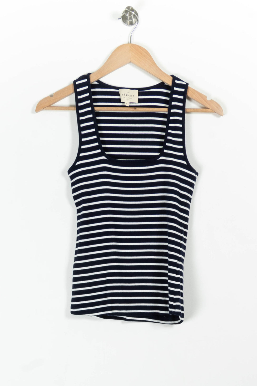 Débardeur Marine et Blanc - Taille M/38 de la marque Sézane | PARAD98249 - Vendu par Paradigme - Image 2