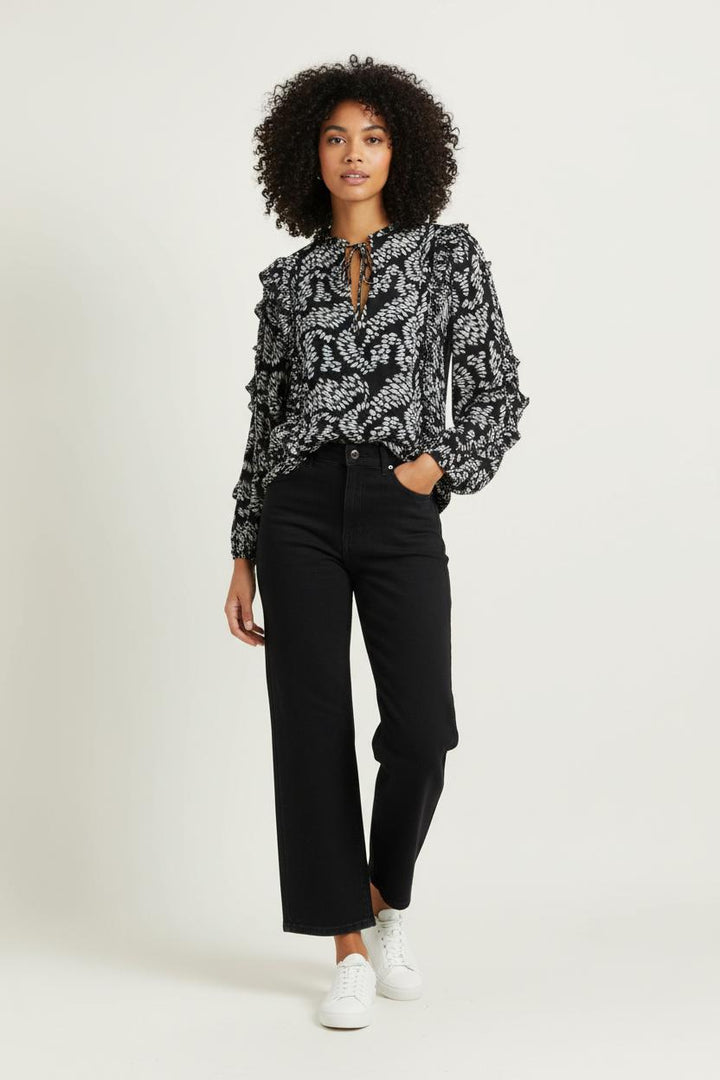 Blouse Noire et Blanche - Taille M/38 de la marque Bérénice | PARAD98257 - Vendu par Paradigme - Image 1