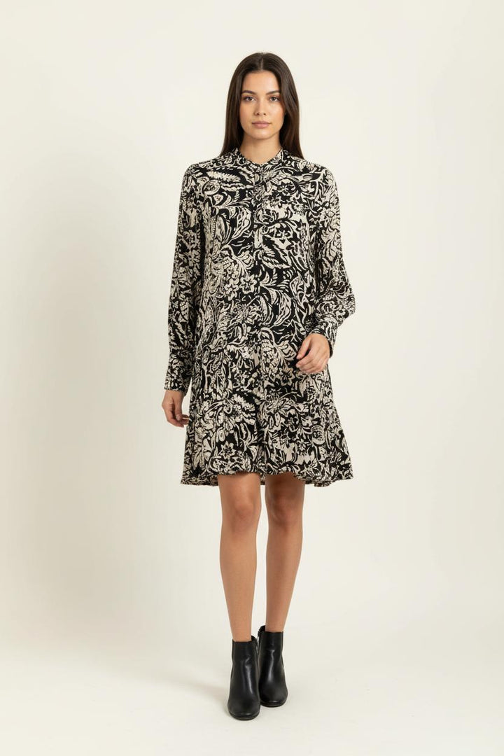 Robe Courte Noire et Beige - Taille XXL/44 de la marque Comptoir des Cotonniers | PARAD98258 - Vendu par Paradigme - Image 1